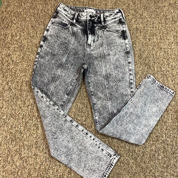 PacSun Mom Jean Vintage Women's Acid Wash Jeans Size 25 Mom Jeans - Picture 4 of 12